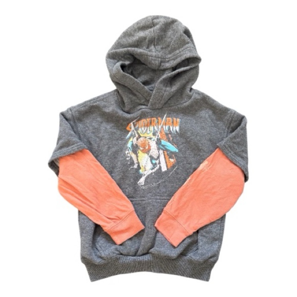 Marvel Spider-Man Kids Pullover Hoodie Sweatshirt Boys Size XS